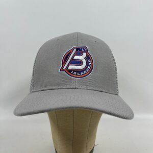 NY ISLANDERS Hat Cap BRIDGEPORT NEW YORK Hockey AHL NHL OS Mesh Adjustable Snap